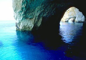 Blue caves on Zante