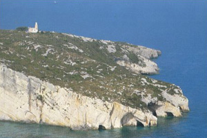 The Skinari lighthouse north of Korithi
